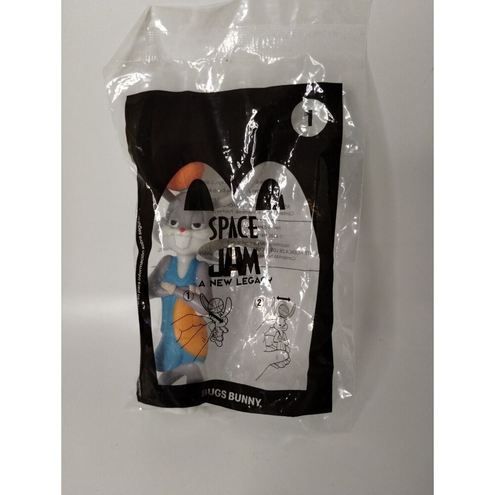 BUGS BUNNY #1 Space Jam McDonalds 2021 Happy Meal Toy x1 *NEW FACTORY SEALED*
